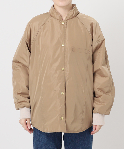 B.C STOCK(ベーセーストック)の「ウォッシャブル / キルティングリバーシブルブルゾン(その他アウター・レディース・ブラック/カーキ/アイボリー・FREE)」の5枚目の写真