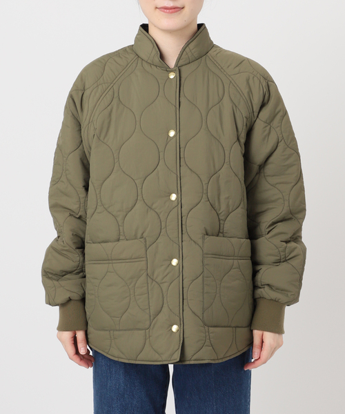 B.C STOCK(ベーセーストック)の「ウォッシャブル / キルティングリバーシブルブルゾン(その他アウター・レディース・ブラック/カーキ/アイボリー・FREE)」の7枚目の写真