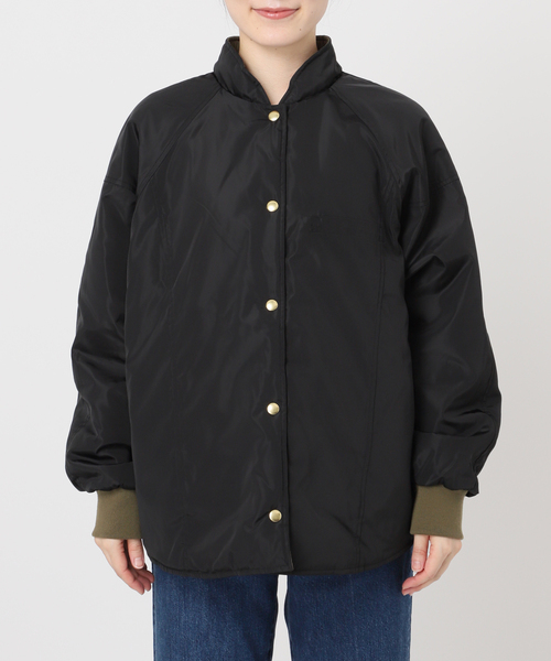 B.C STOCK(ベーセーストック)の「ウォッシャブル / キルティングリバーシブルブルゾン(その他アウター・レディース・ブラック/カーキ/アイボリー・FREE)」の9枚目の写真