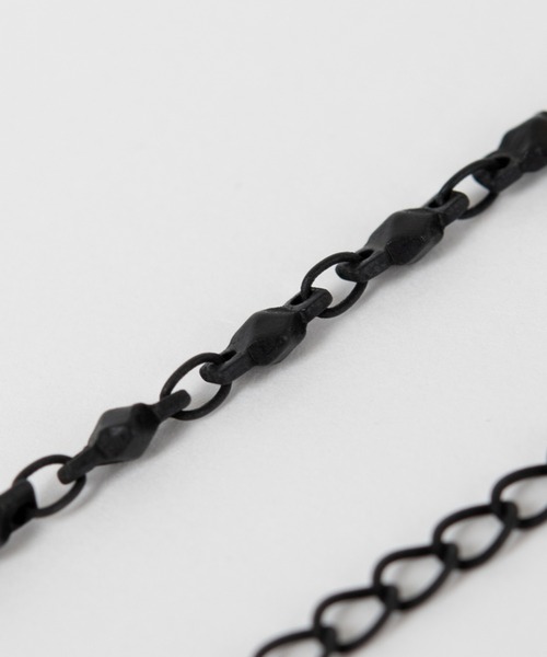 LAD MUSICIAN（ラッドミュージシャン）の「COMBI RING NECKLACE（ネックレス・メンズ・ブラック×シルバー/シルバー×ブラック・FREE）」の5枚目の写真