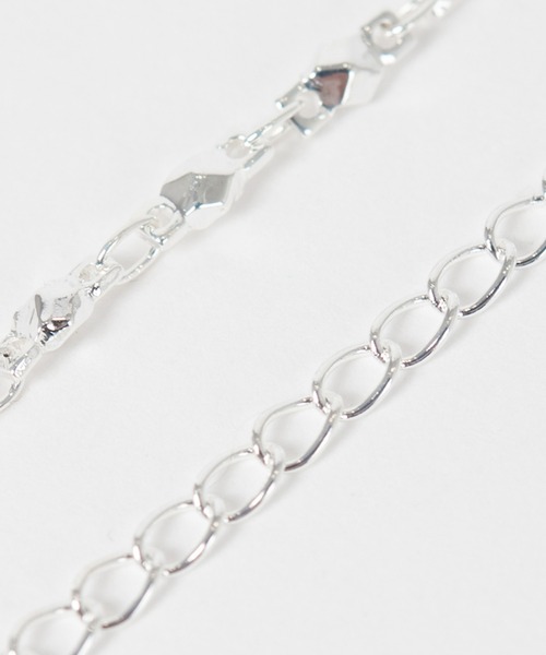 LAD MUSICIAN（ラッドミュージシャン）の「COMBI RING NECKLACE（ネックレス・メンズ・ブラック×シルバー/シルバー×ブラック・FREE）」の9枚目の写真