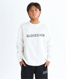 Quiksilver（クイックシルバー）の「DNA BIG CLICKER SWEA /クイックシルバーロゴプリント裏起毛プルオーバークルーネックスウェットトレーナー（スウェット）」