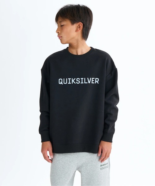 Quiksilver（クイックシルバー）の「DNA BIG CLICKER SWEA /クイックシルバーロゴプリント裏起毛プルオーバークルーネックスウェットトレーナー（スウェット・キッズ・グレー/ホワイト/ブラック・160/150/140/130）」の7枚目の写真