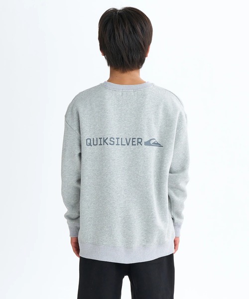 Quiksilver（クイックシルバー）の「DNA BIG CLICKER SWEA /クイックシルバーロゴプリント裏起毛プルオーバークルーネックスウェットトレーナー（スウェット・キッズ・グレー/ホワイト/ブラック・160/150/140/130）」の17枚目の写真