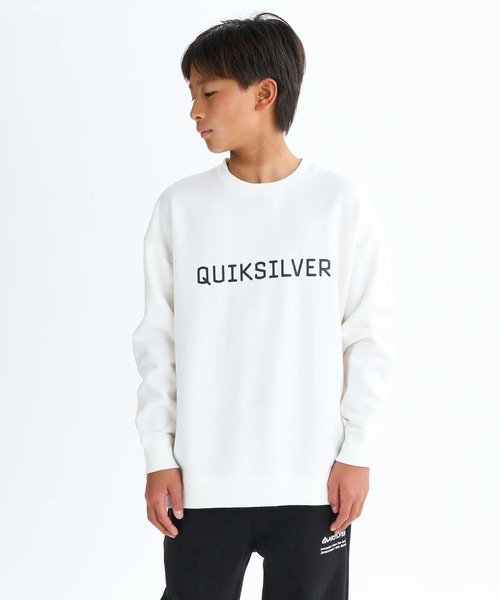Quiksilver（クイックシルバー）の「DNA BIG CLICKER SWEA /クイックシルバーロゴプリント裏起毛プルオーバークルーネックスウェットトレーナー（スウェット・キッズ・グレー/ホワイト/ブラック・160/150/140/130）」の4枚目の写真