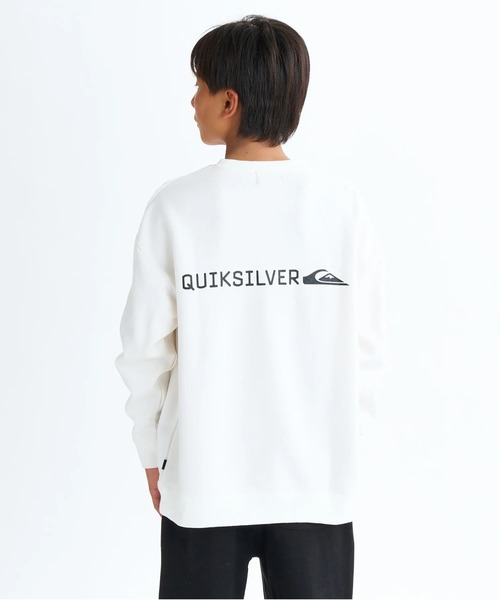 Quiksilver（クイックシルバー）の「DNA BIG CLICKER SWEA /クイックシルバーロゴプリント裏起毛プルオーバークルーネックスウェットトレーナー（スウェット・キッズ・グレー/ホワイト/ブラック・160/150/140/130）」の5枚目の写真