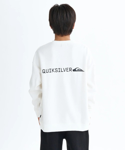 Quiksilver（クイックシルバー）の「DNA BIG CLICKER SWEA /クイックシルバーロゴプリント裏起毛プルオーバークルーネックスウェットトレーナー（スウェット・キッズ・グレー/ホワイト/ブラック・160/150/140/130）」の6枚目の写真