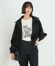 【VERY×UNFILOコラボ】BEAUTY FORM JERSEY+ ZIPブルゾン