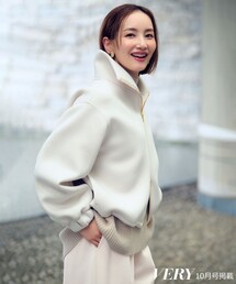 UNFILO（アンフィーロ）の「【VERY×UNFILOコラボ】BEAUTY FORM JERSEY+ ZIPブルゾン（ブルゾン）」