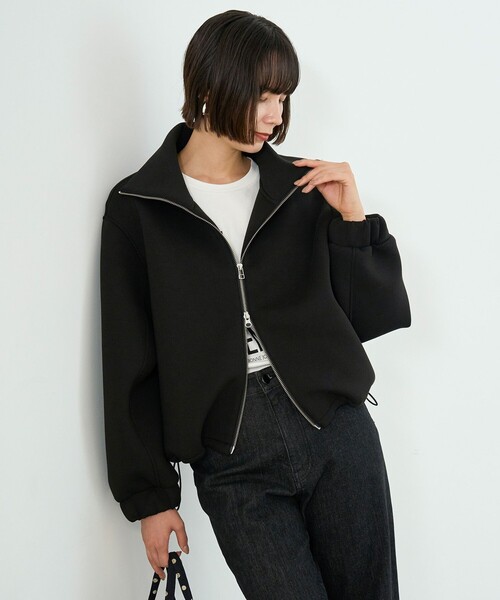 UNFILO(アンフィーロ)の「【VERY×UNFILOコラボ】BEAUTY FORM JERSEY+ ZIPブルゾン(ブルゾン・レディース・ベージュ系/ダークブラウン系/ブラック系/ネイビー系・X-LARGE)」の8枚目の写真