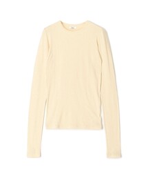 EDITION | コットンシルクフライス クルーネックトップ(Tシャツ/カットソー)