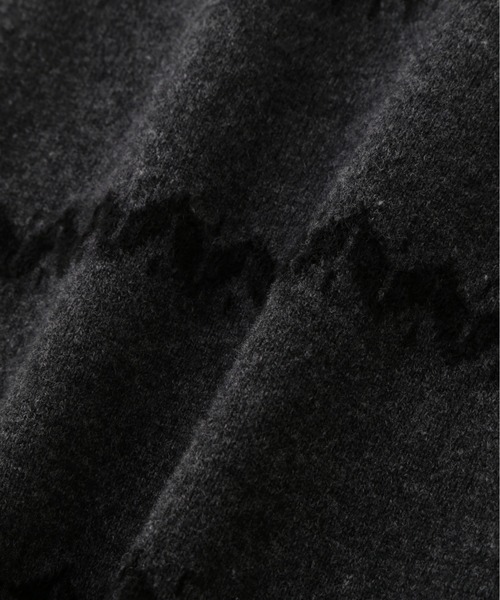 MARGARET HOWELL（マーガレットハウエル）の「WOOL ALPACA FAIRISLE（ニット/セーター・レディース・グレー/ブラック・2）」の11枚目の写真