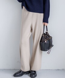 カシミヤブレンド ニット パンツ
