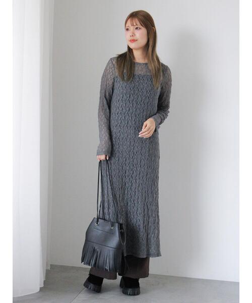 ehka sopo(エヘカソポ)の「エコレザーフリンジショルダーバッグ(ハンドバッグ・レディース・ブラウン/ブラック/ベージュ・F)」の18枚目の写真