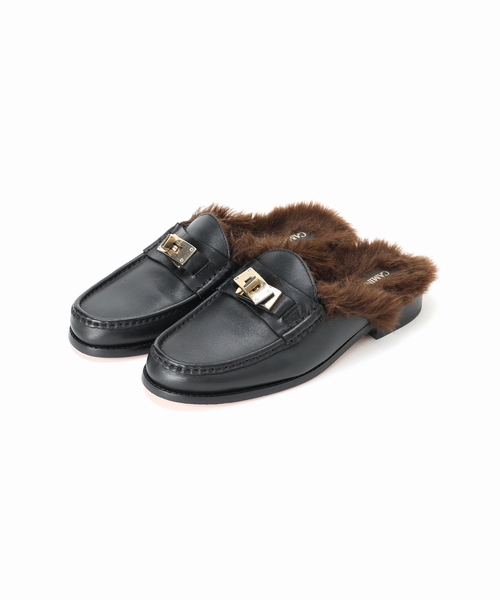 CAMINANDO（カミナンド）の「CAMINANDO カミナンド 別注 Fur付ミュール 25136W（その他シューズ・レディース・ブラック・39/38/37/36）」の4枚目の写真