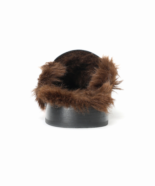 CAMINANDO（カミナンド）の「CAMINANDO カミナンド 別注 Fur付ミュール 25136W（その他シューズ・レディース・ブラック・39/38/37/36）」の6枚目の写真