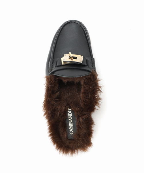 CAMINANDO（カミナンド）の「CAMINANDO カミナンド 別注 Fur付ミュール 25136W（その他シューズ・レディース・ブラック・39/38/37/36）」の8枚目の写真
