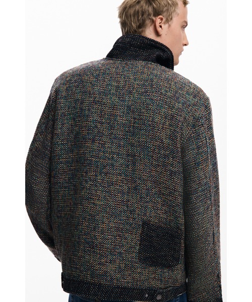 Desigual(デシグアル)の「ヘリンボーンポケットジャケット(ブルゾン・メンズ・ブラウン・S/M/L/XL)」の4枚目の写真