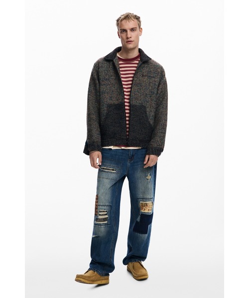 Desigual(デシグアル)の「ヘリンボーンポケットジャケット(ブルゾン・メンズ・ブラウン・S/M/L/XL)」の5枚目の写真