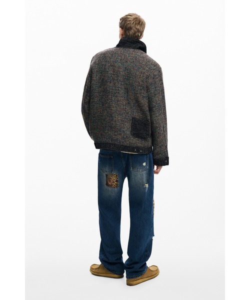 Desigual(デシグアル)の「ヘリンボーンポケットジャケット(ブルゾン・メンズ・ブラウン・S/M/L/XL)」の6枚目の写真
