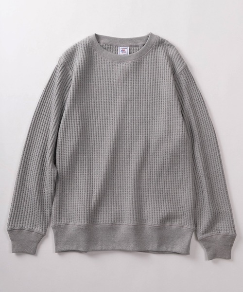 JEMORGAN(ジェーイーモーガン)の「【87】【JEMORGAN/ジェーイーモーガン】ビッグワッフル クルーネック スウェット(スウェット・メンズ・アッシュグレー/オフホワイト/ネイビー/ブラック/グレー/ブラウン/グリーン/チャコールグレー/ベージュ/マスタード・L/M/XL)」の15枚目の写真