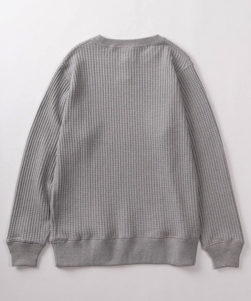 JEMORGAN(ジェーイーモーガン)の「【87】【JEMORGAN/ジェーイーモーガン】ビッグワッフル クルーネック スウェット(スウェット・メンズ・アッシュグレー/オフホワイト/ネイビー/ブラック/グレー/ブラウン/グリーン/チャコールグレー/ベージュ/マスタード・L/M/XL)」の14枚目の写真