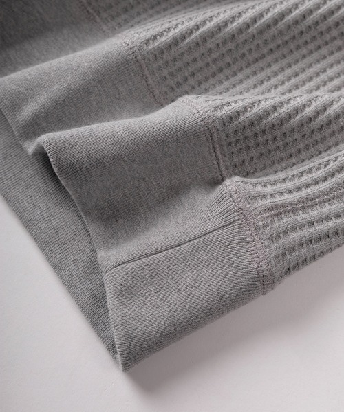 JEMORGAN(ジェーイーモーガン)の「【87】【JEMORGAN/ジェーイーモーガン】ビッグワッフル クルーネック スウェット(スウェット・メンズ・アッシュグレー/オフホワイト/ネイビー/ブラック/グレー/ブラウン/グリーン/チャコールグレー/ベージュ/マスタード・L/M/XL)」の12枚目の写真