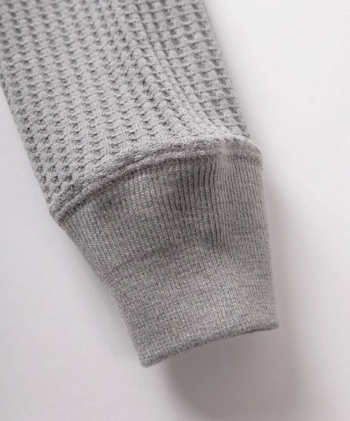 JEMORGAN(ジェーイーモーガン)の「【87】【JEMORGAN/ジェーイーモーガン】ビッグワッフル クルーネック スウェット(スウェット・メンズ・アッシュグレー/オフホワイト/ネイビー/ブラック/グレー/ブラウン/グリーン/チャコールグレー/ベージュ/マスタード・L/M/XL)」の11枚目の写真