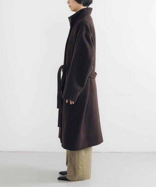 セール】スーパー100ウールスタンドカラーコート（その他アウター