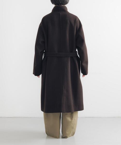 セール】スーパー100ウールスタンドカラーコート（その他アウター
