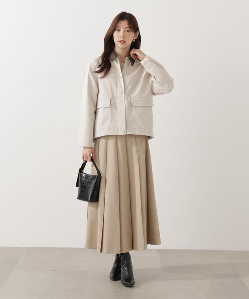 PROPORTION BODY DRESSING(プロポーションボディドレッシング)の「プリーテッドスカート / 1215220002(スカート・レディース・ダークグレー/ベージュ・P/S/MEDIUM)」の11枚目の写真