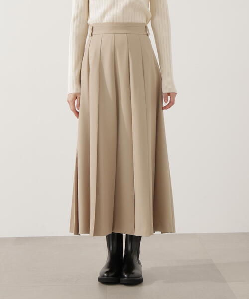 PROPORTION BODY DRESSING(プロポーションボディドレッシング)の「プリーテッドスカート / 1215220002(スカート・レディース・ダークグレー/ベージュ・P/S/MEDIUM)」の6枚目の写真