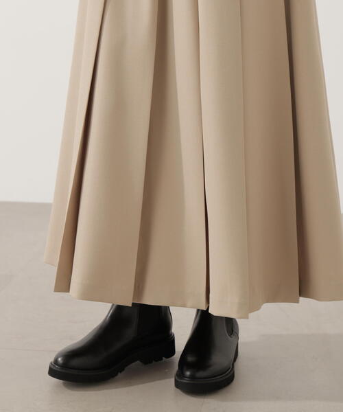 PROPORTION BODY DRESSING(プロポーションボディドレッシング)の「プリーテッドスカート / 1215220002(スカート・レディース・ダークグレー/ベージュ・P/S/MEDIUM)」の3枚目の写真