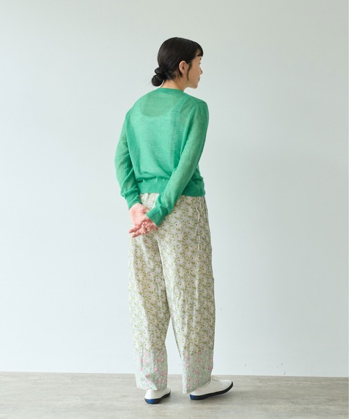 yuni（ユニ　）の「kid mohair ウールナイロン　カーディガン（カーディガン/ボレロ・レディース・グリーン/ベージュ/サックスブルー/ピンク・FREE）」の8枚目の写真