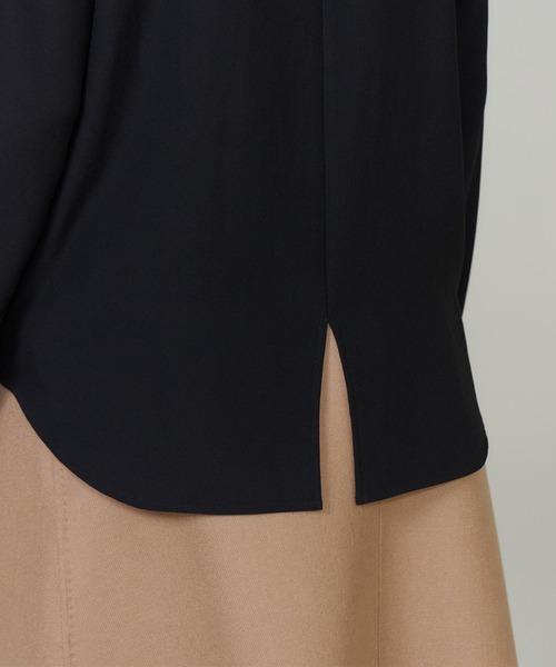 INED（イネド）の「【吸汗速乾】ジョーゼットプルオーバー（Tシャツ/カットソー・レディース・オフホワイト/ブラック・9号）」の12枚目の写真