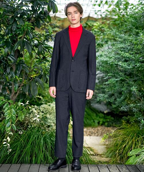 DRESSTERIOR（ドレステリア）の「【セットアップ可】ストレッチソフトタッチ チェックジャケット（テーラードジャケット・メンズ・チャコールグレー・92/91/90/94）」の5枚目の写真