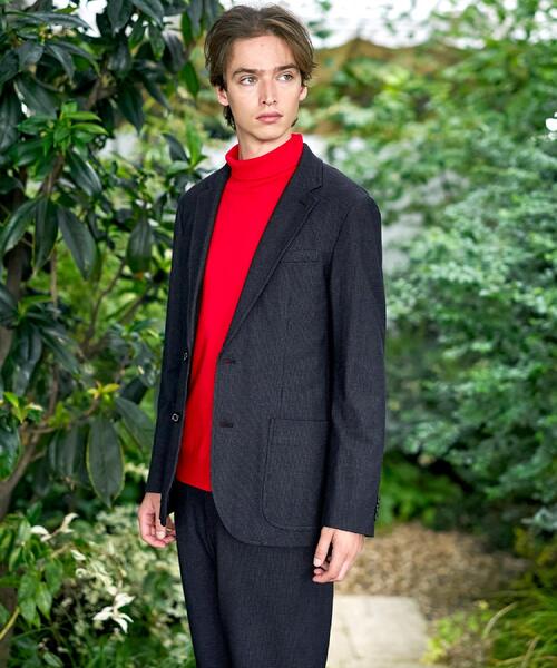 DRESSTERIOR（ドレステリア）の「【セットアップ可】ストレッチソフトタッチ チェックジャケット（テーラードジャケット・メンズ・チャコールグレー・92/91/90/94）」の8枚目の写真