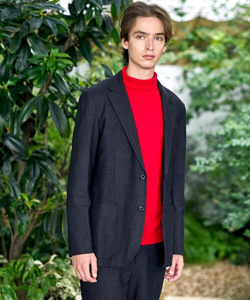 DRESSTERIOR（ドレステリア）の「【セットアップ可】ストレッチソフトタッチ チェックジャケット（テーラードジャケット・メンズ・チャコールグレー・92/91/90/94）」の9枚目の写真