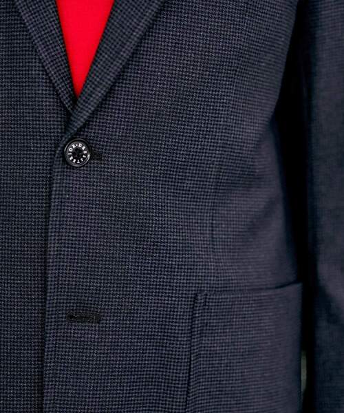 DRESSTERIOR（ドレステリア）の「【セットアップ可】ストレッチソフトタッチ チェックジャケット（テーラードジャケット・メンズ・チャコールグレー・92/91/90/94）」の10枚目の写真