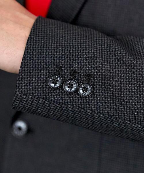 DRESSTERIOR（ドレステリア）の「【セットアップ可】ストレッチソフトタッチ チェックジャケット（テーラードジャケット・メンズ・チャコールグレー・92/91/90/94）」の2枚目の写真