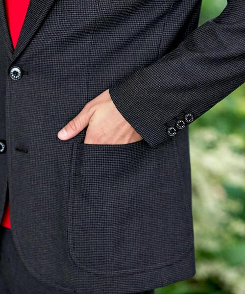 DRESSTERIOR（ドレステリア）の「【セットアップ可】ストレッチソフトタッチ チェックジャケット（テーラードジャケット・メンズ・チャコールグレー・92/91/90/94）」の3枚目の写真