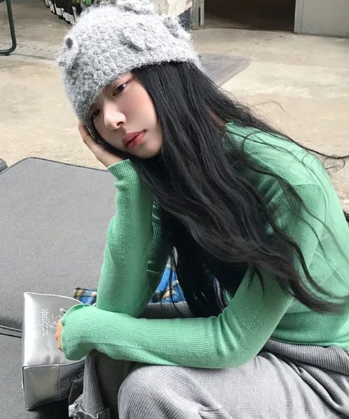 花 フラワー ニットキャップ cula1279（ニットキャップ/ビーニー