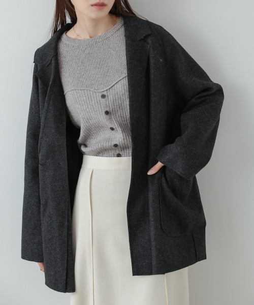 セール】ウールライクテーラードダブルジャケット（その他アウター