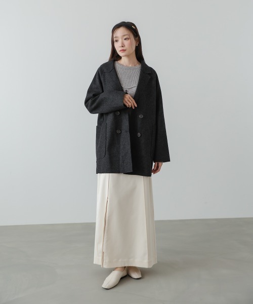 値下げ★レディース★11号★バーバリー★ダブルジャケット セール】ウールライクテーラードダブルジャケット（その他アウター