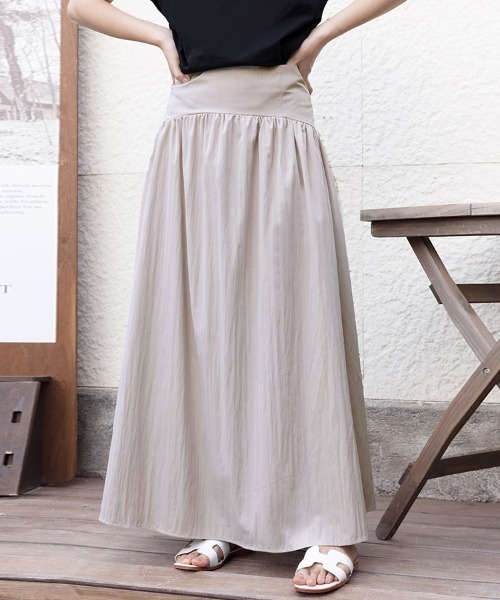 ONEP STAR(ワンピスター)の「フレアシルエットAラインロングスカート(スカート・レディース・ブラック/ライトパープル・MEDIUM/LARGE/SMALL)」の11枚目の写真