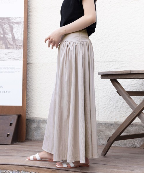 ONEP STAR(ワンピスター)の「フレアシルエットAラインロングスカート(スカート・レディース・ブラック/ライトパープル・MEDIUM/LARGE/SMALL)」の13枚目の写真