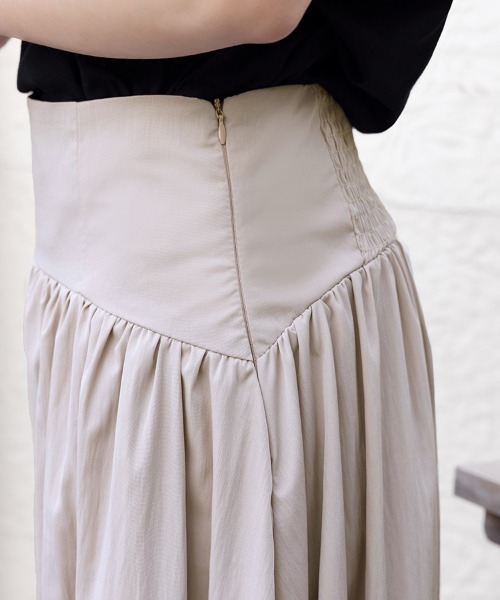 ONEP STAR(ワンピスター)の「フレアシルエットAラインロングスカート(スカート・レディース・ブラック/ライトパープル・MEDIUM/LARGE/SMALL)」の16枚目の写真