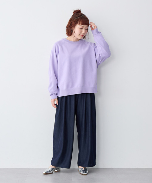 セール】【anyfee/大きいサイズ】ホルターネック長袖トップス（Tシャツ