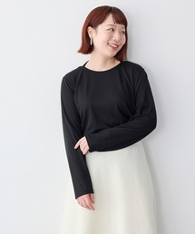 【anyfee/大きいサイズ】ホルターネック長袖トップス