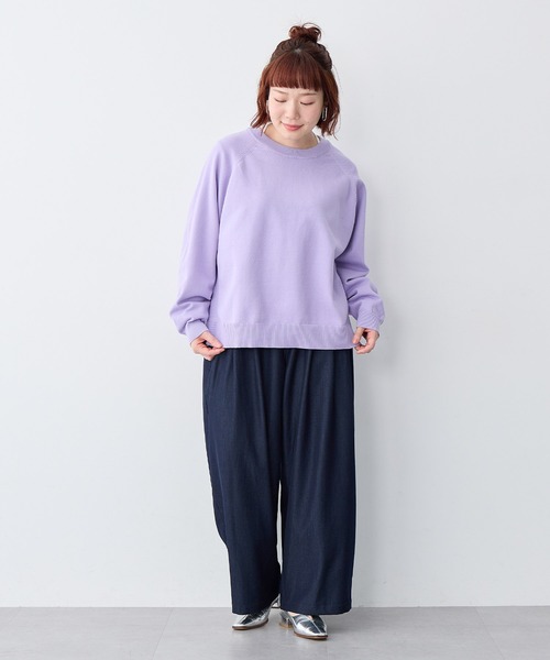 セール】【anyfee/大きいサイズ】ホルターネック長袖トップス（Tシャツ